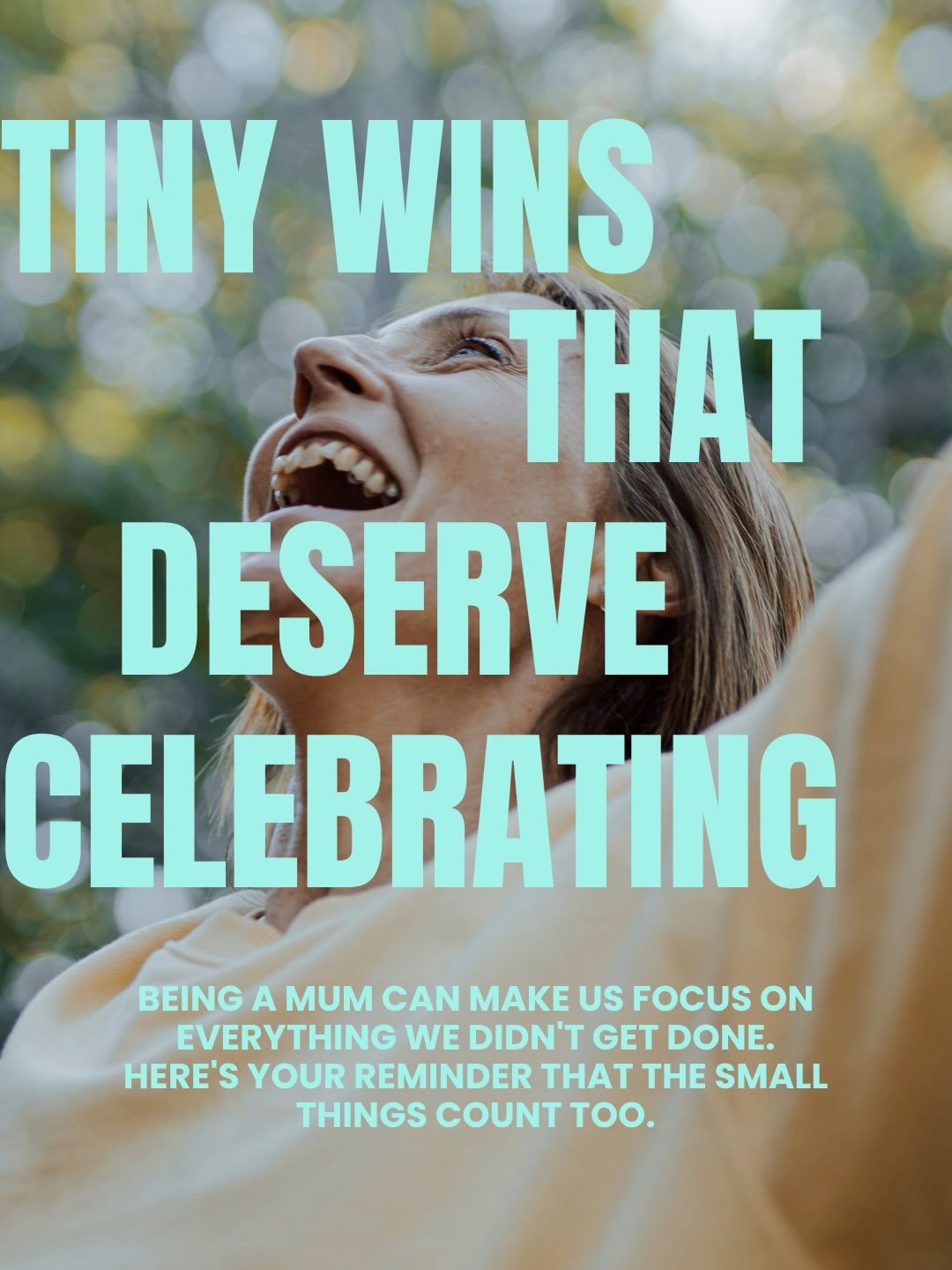 If the saying goes that it’s the small things in life that matter… then let’s start celebrating the small wins in motherhood too 💚

Motherhood isn’t measured by perfect moments. It’s built from hundreds of tiny victories that often go unnoticed. So today you lovely lot we are celebrating them all. 

Tell us your small wins in the comments. We want to celebrate YOU 💚

#motherhood #mumandbaby #postnatal #pregnancy